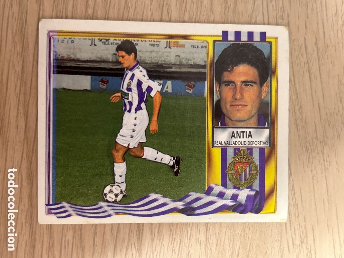 Cromos de F&uacute;tbol: ANTIA VALLADOLID VERSION PARQUESOL LIGA ESTE 1995 1996 95 96 NUNCA PEGADO SIN PEGAR