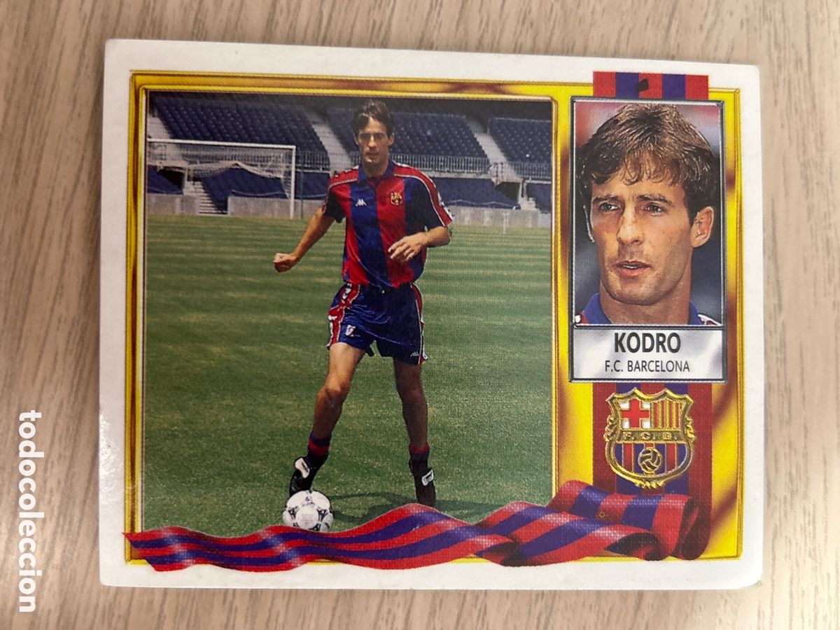 Football Stickers: KODRO F. C. BARCELONA LIGA ESTE 1995 1996 95 96 NUNCA PEGADO SIN PEGAR