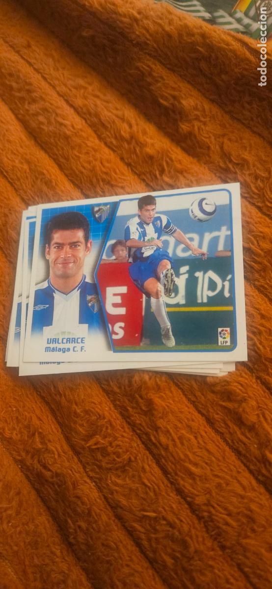 Cromos de F&uacute;tbol: Valcarce malaga este 2005 2006 05 06 sin pegar