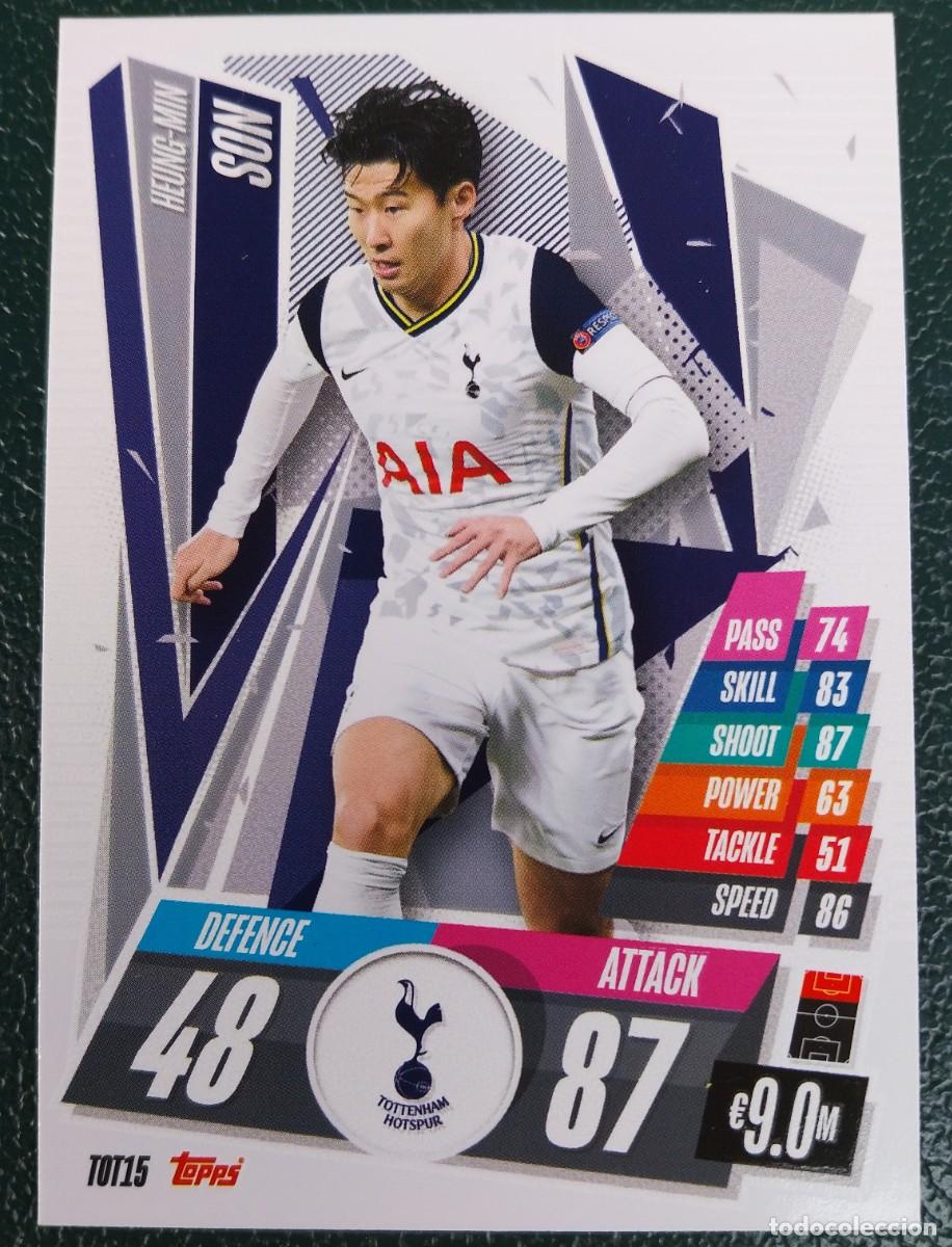 Figurine di Calcio: TOT15 SON TOTTENHAM HOTSPUR CHAMPIONS LEAGUE 20 21 FICHAS ALBUM TOPPS MATCH ATTAX 2020 2021