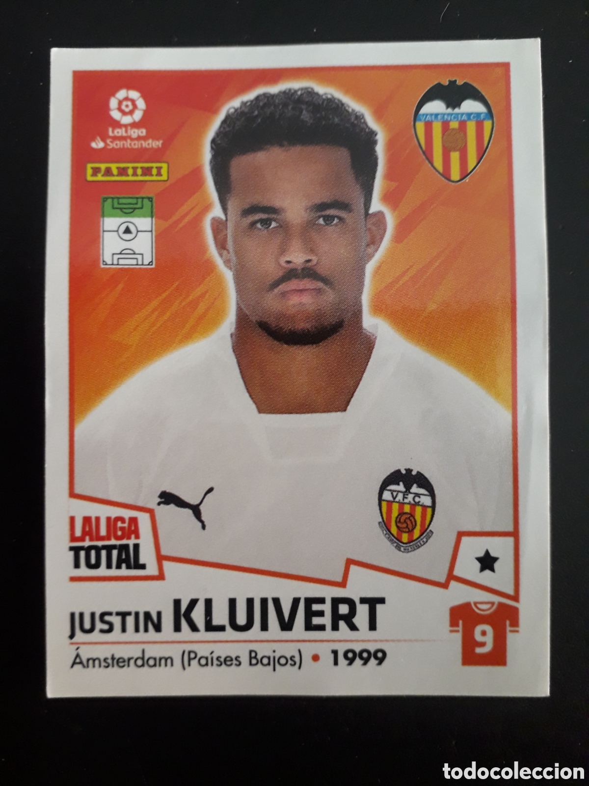 Fu&szlig;ball-Sticker: KLUIVERT VALENCIA CF N&deg; 395 LALIGA TOTAL 22 23 2022 2023 PANINI SIN PEGAR PEDIDO M&Iacute;NIMO 3&euro;