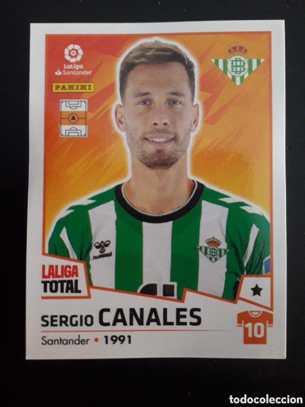 Fu&szlig;ball-Sticker: CANALES BETIS N&deg; 101 LALIGA TOTAL 22 23 2022 2023 PANINI SIN PEGAR PEDIDO M&Iacute;NIMO 3&euro;