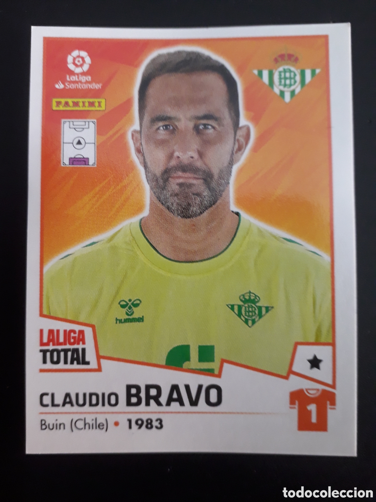 Fu&szlig;ball-Sticker: BRAVO BETIS N&deg; 91 LALIGA TOTAL 22 23 2022 2023 PANINI SIN PEGAR PEDIDO M&Iacute;NIMO 3&euro;