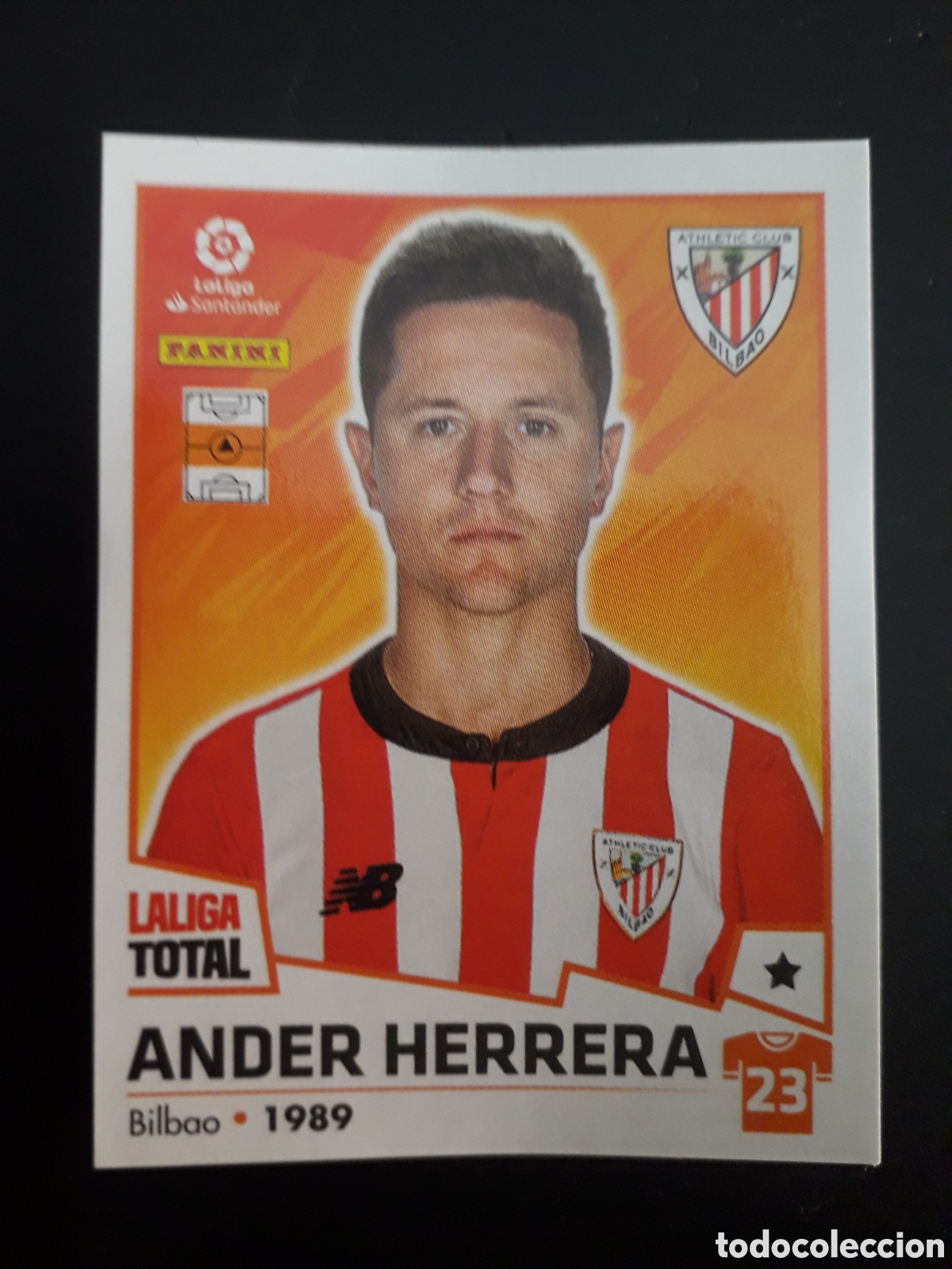 Fu&szlig;ball-Sticker: ANDER HERRERA ATHLETIC DE BILBAO N&deg; 40 LALIGA TOTAL 22 23 2022 2023 PANINI SIN PEG PEDIDO M&Iacute;NIMO 3&euro;