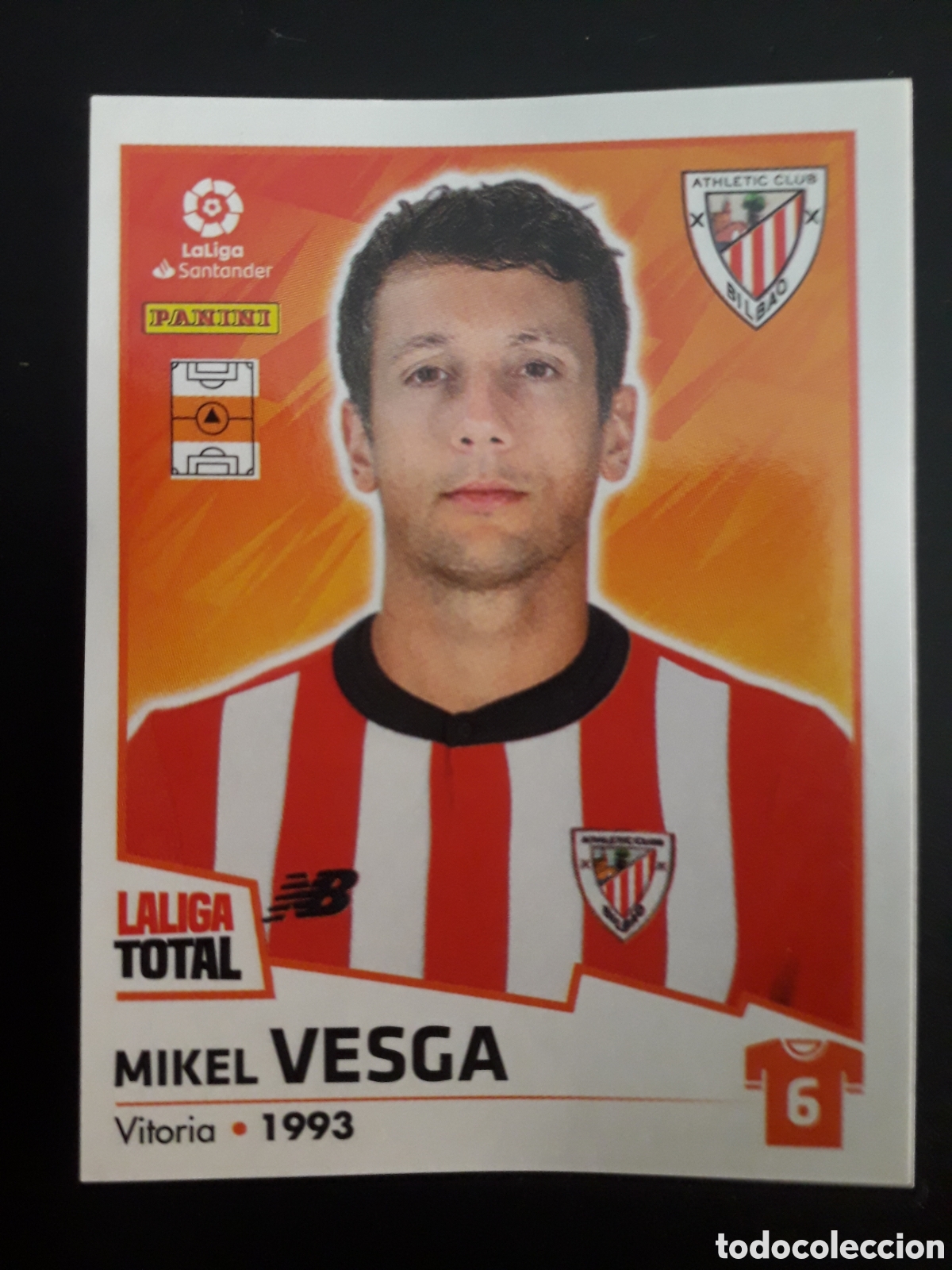 Fu&szlig;ball-Sticker: VESGA ATHLETIC DE BILBAO N&deg; 34 LALIGA TOTAL 22 23 2022 2023 PANINI SIN PEGAR PEDIDO M&Iacute;NIMO 3&euro;