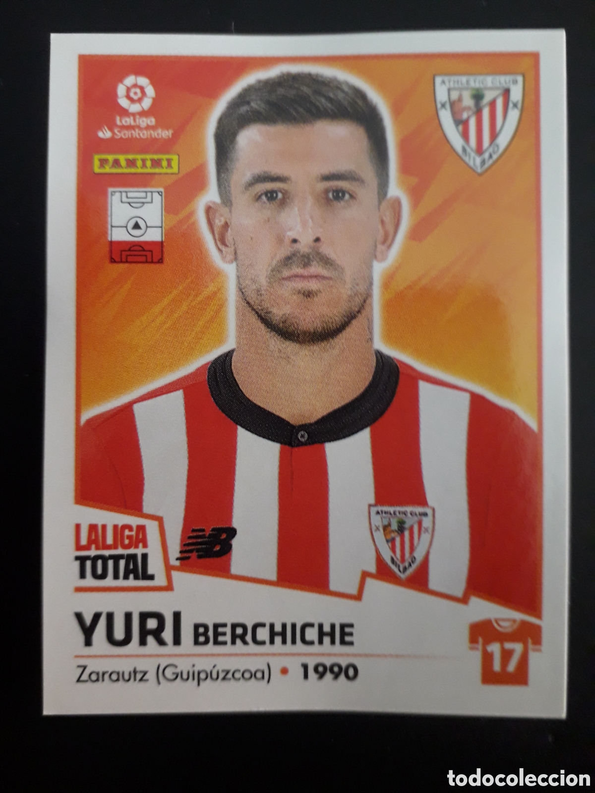 Fu&szlig;ball-Sticker: YURI ATHLETIC DE BILBAO N&deg; 31 LALIGA TOTAL 22 23 2022 2023 PANINI SIN PEGAR PEDIDO M&Iacute;NIMO 3&euro;