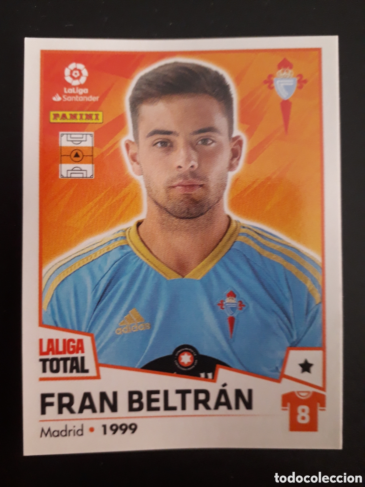 Fu&szlig;ball-Sticker: FRAN BELTRAN CELTA DE VIGO N&deg; 144 LALIGA TOTAL 22 23 2022 2023 PANINI SIN PEGAR PEDIDO M&Iacute;NIMO 3&euro;