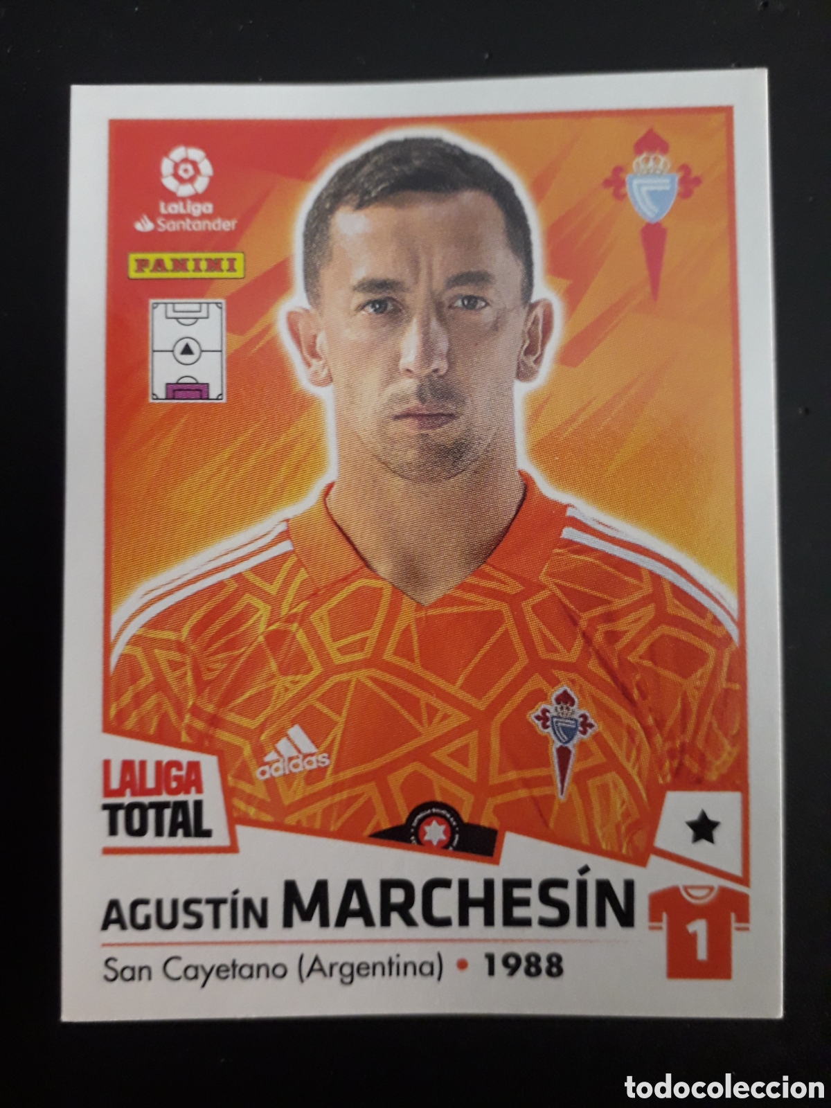 Fu&szlig;ball-Sticker: MARCHES&Iacute;N CELTA DE VIGO N&deg; 135 LALIGA TOTAL 22 23 2022 2023 PANINI SIN PEGAR PEDIDO M&Iacute;NIMO 3&euro;