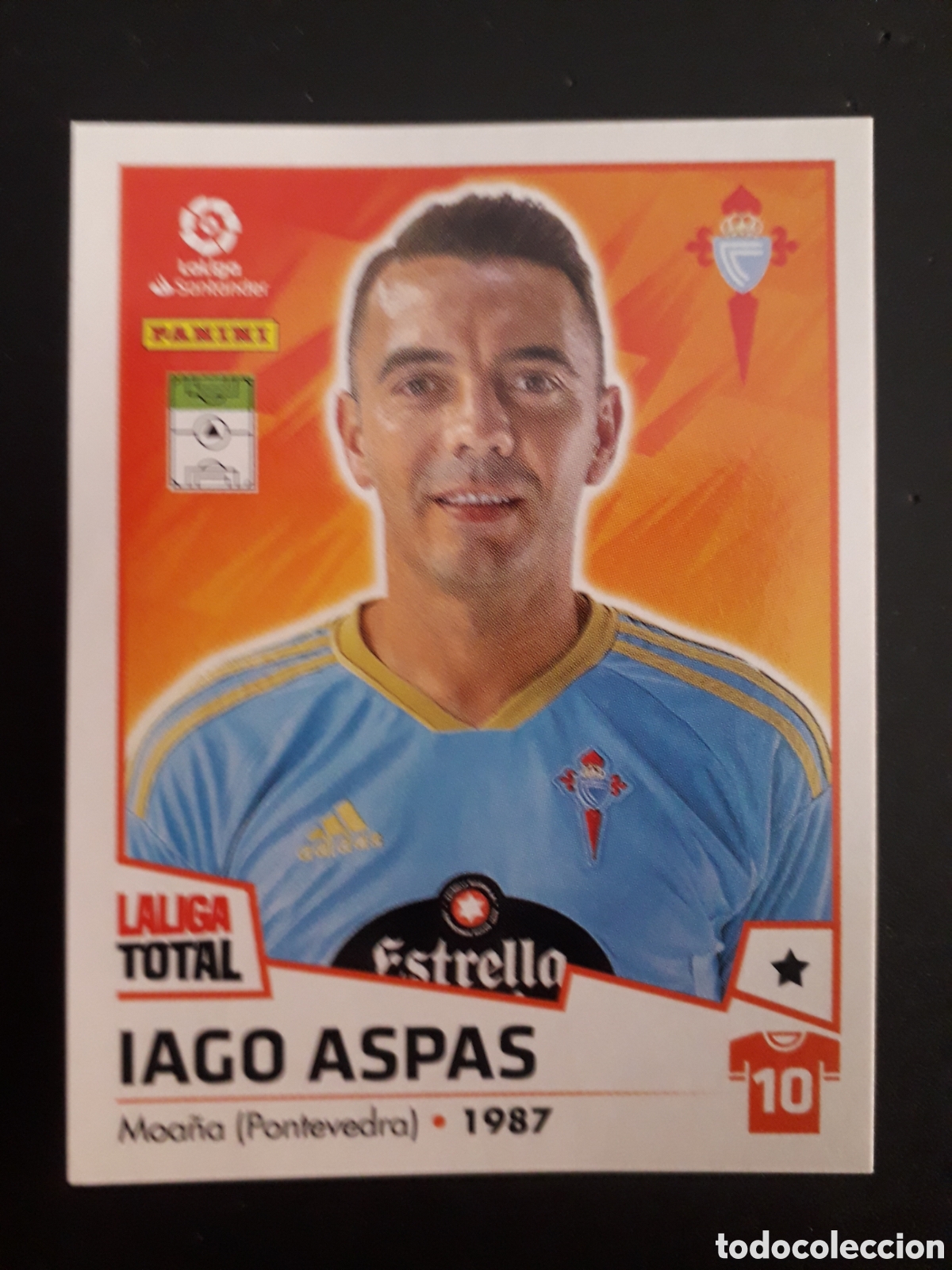 Fu&szlig;ball-Sticker: IAGO ASPAS CELTA DE VIGO N&deg; 151 LALIGA TOTAL 22 23 2022 2023 PANINI SIN PEGAR PEDIDO M&Iacute;NIMO 3&euro;
