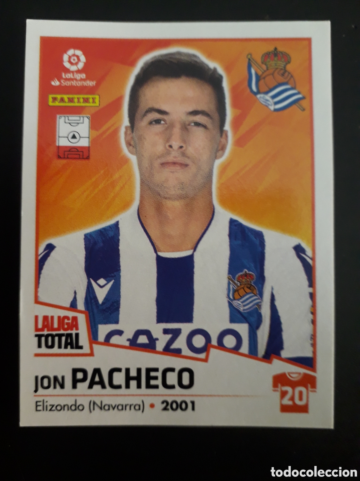 Fu&szlig;ball-Sticker: PACHECO REAL SOCIEDAD N&deg; 340 LALIGA TOTAL 22 23 2022 2023 PANINI SIN PEGAR PEDIDO M&Iacute;NIMO 3&euro;