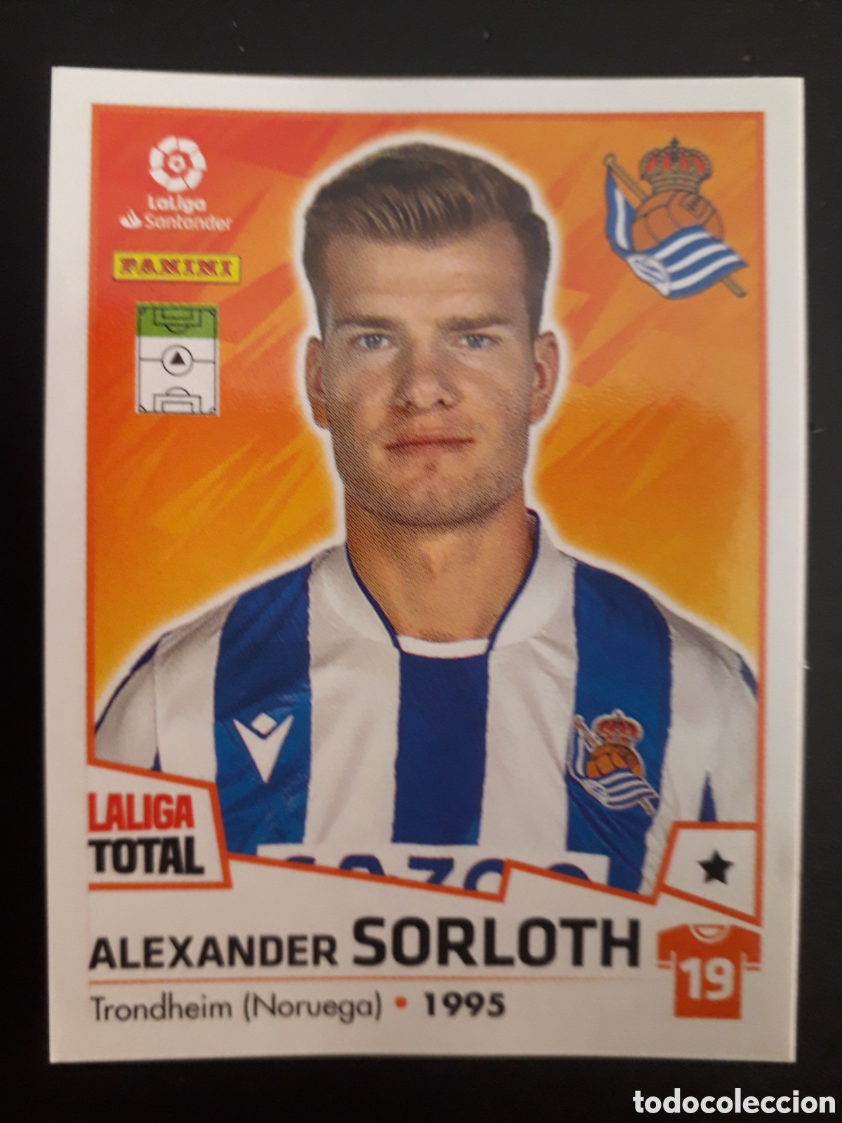 Fu&szlig;ball-Sticker: SORLOTH REAL SOCIEDAD N&deg; 349 LALIGA TOTAL 22 23 2022 2023 PANINI SIN PEGAR PEDIDO M&Iacute;NIMO 3&euro;