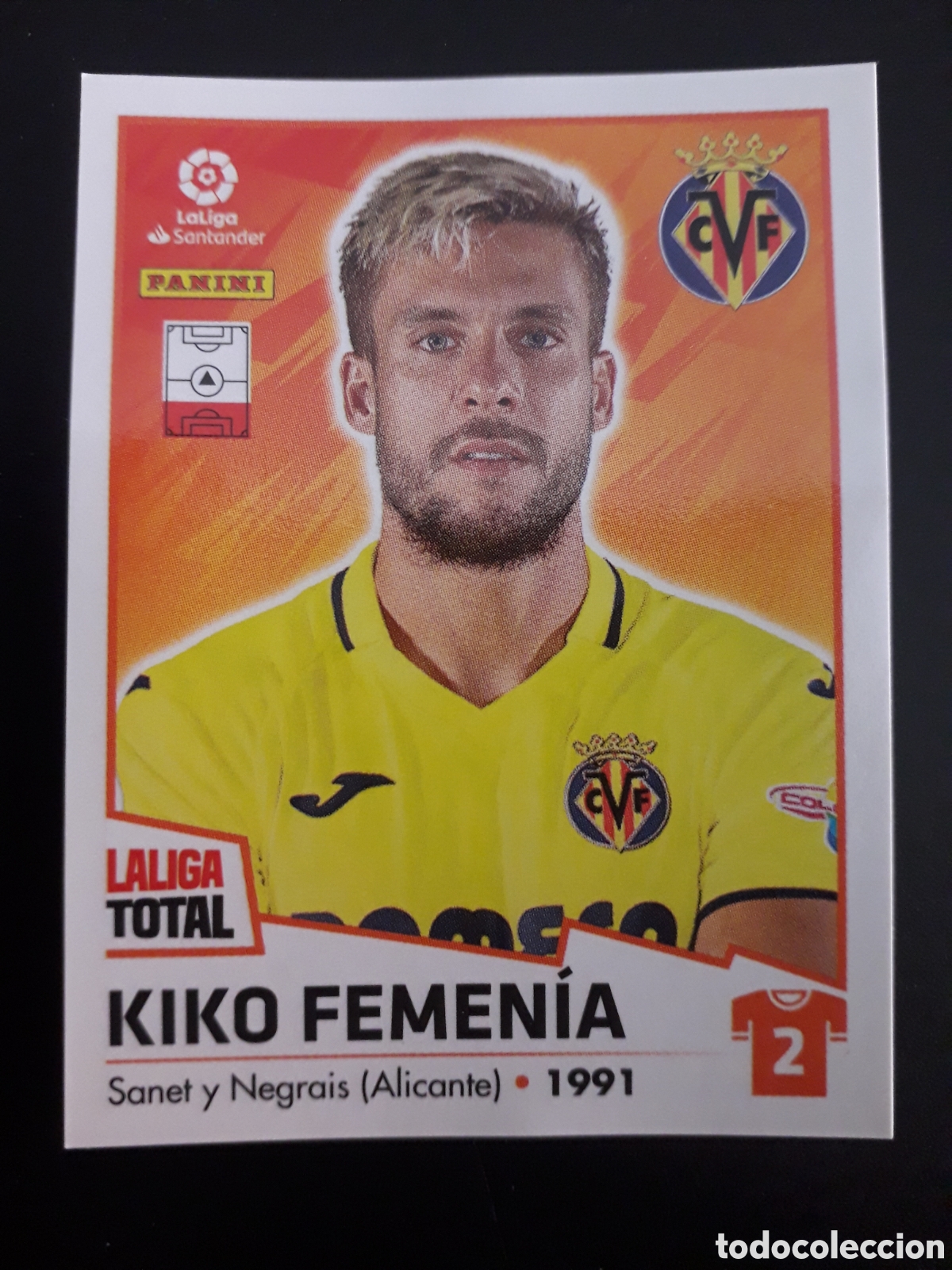 Fu&szlig;ball-Sticker: KIKO FEMENIA VILLARREAL N&deg; 427 LALIGA TOTAL 22 23 2022 2023 PANINI SIN PEGAR PEDIDO M&Iacute;NIMO 3&euro;