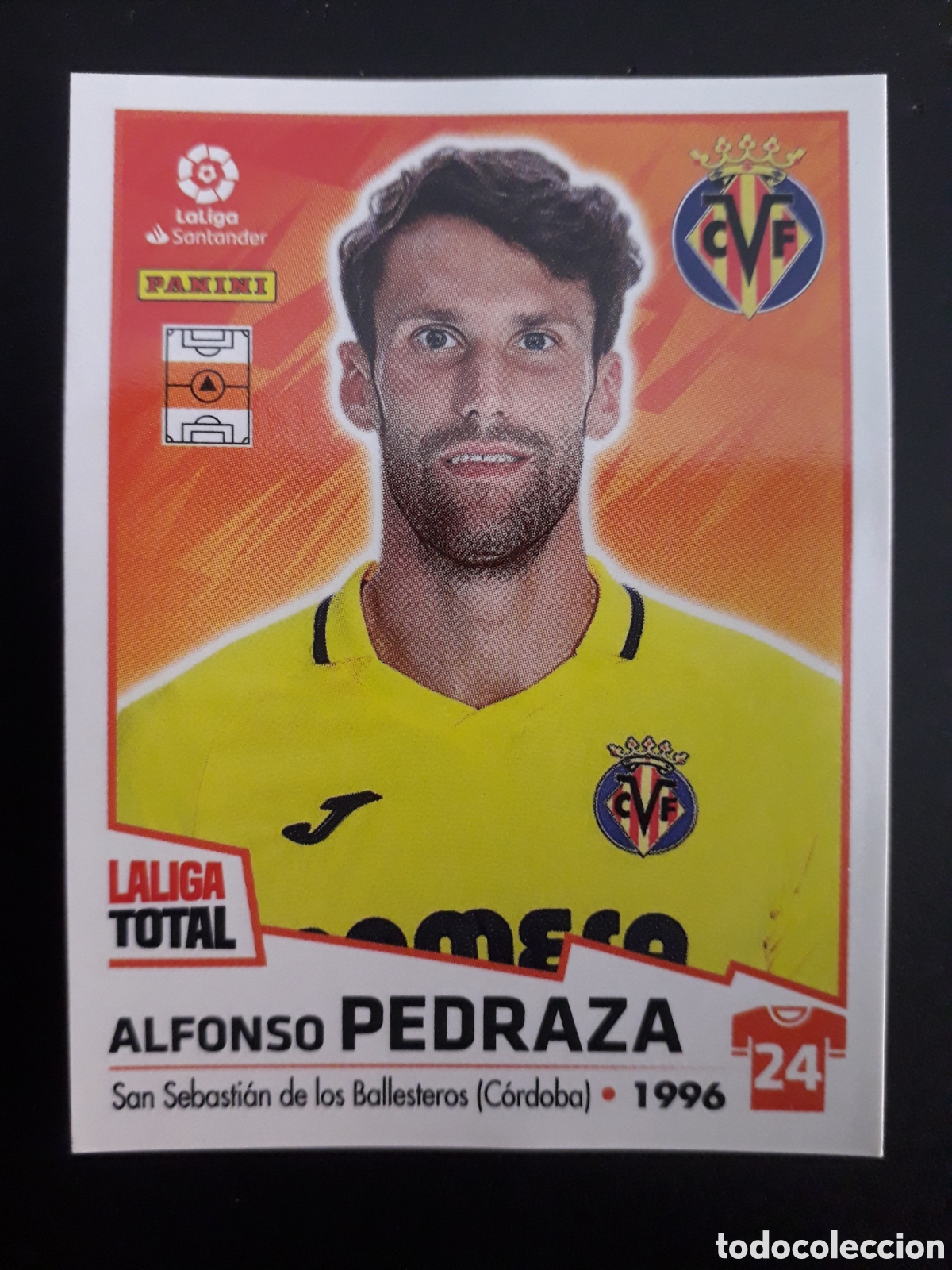 Fu&szlig;ball-Sticker: PEDRAZA VILLARREAL N&deg; 435 LALIGA TOTAL 22 23 2022 2023 PANINI SIN PEGAR PEDIDO M&Iacute;NIMO 3&euro;