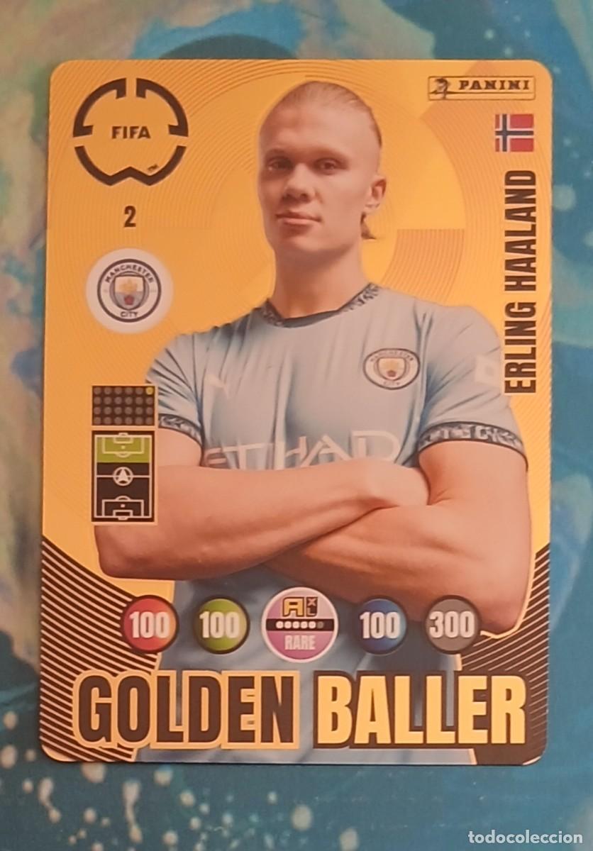 Cromos de f&uacute;tbol: CROMO n&ordm; 2 ERLING HAALAND CITY GOLDEN BALLER FIFA CLUB WORLD CUP 2025. Nuevo.