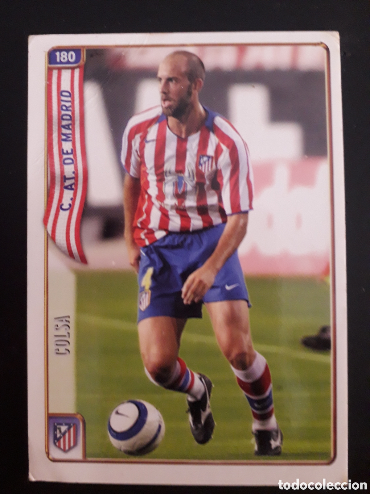 Fu&szlig;ball-Sticker: COLSA AT DE MADRID N&deg; 180 FICHAS LIGA 2004 2005 04 05 MUNDICROMO PEDIDO M&Iacute;NIMO 3&euro;