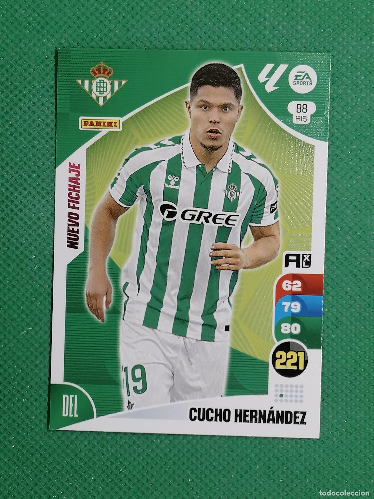 Fu&szlig;ball-Sticker: 88 BIS 88BIS CUCHO HERNANDEZ BETIS FICHAJE ⚽ LIGA ADRENALYN XL 2024 2025 24 25 ⚽