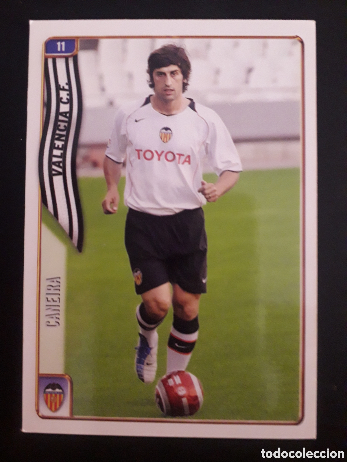 Fu&szlig;ball-Sticker: CANEIRA VALENCIA CF N&deg; 11 FICHAS LIGA 2004 2005 04 05 MUNDICROMO PEDIDO M&Iacute;NIMO 3&euro;
