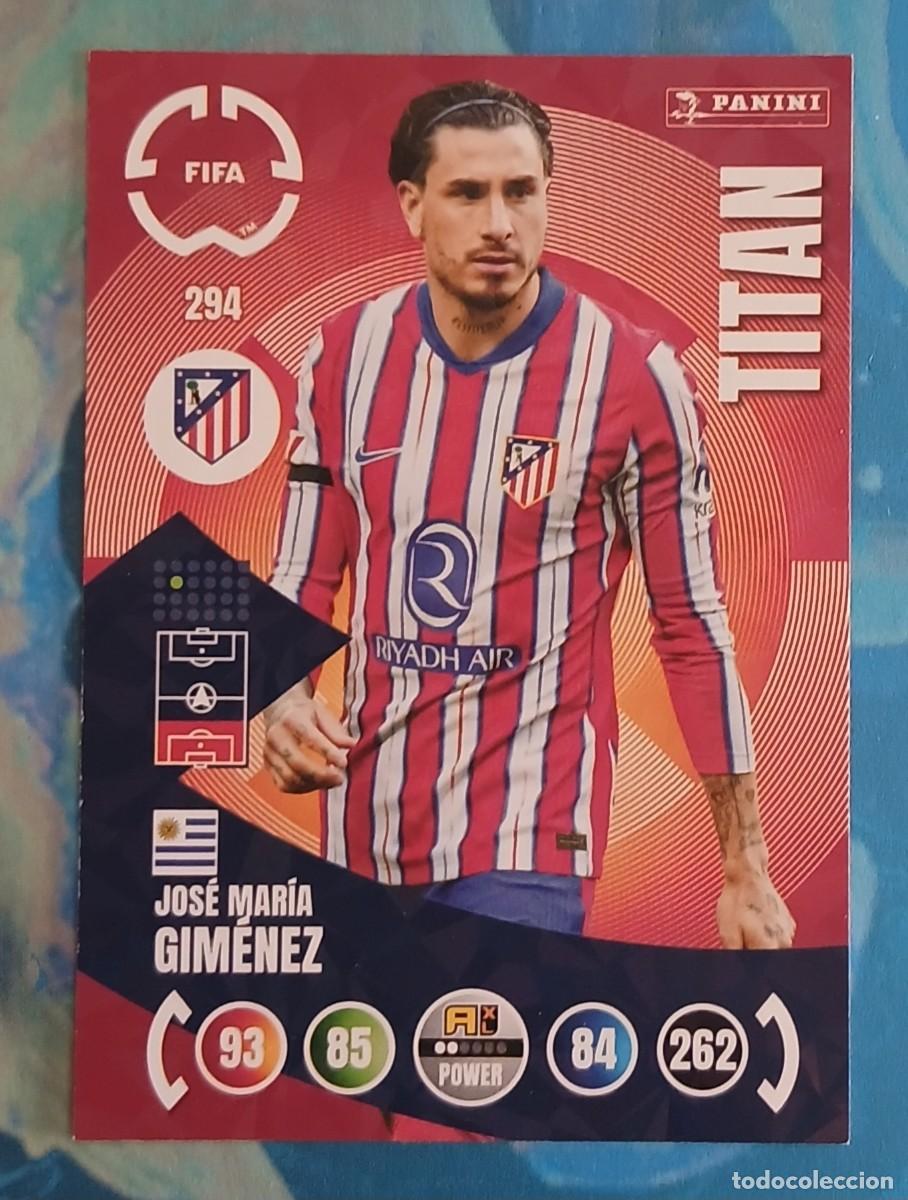 Cromos de f&uacute;tbol: CROMO n&ordm; 294 GIM&Eacute;NEZ ATL&Eacute;TICO DE MADRID TITAN ADRENALYN XL FIFA CLUB WORLD CUP 2025. Nuevo.