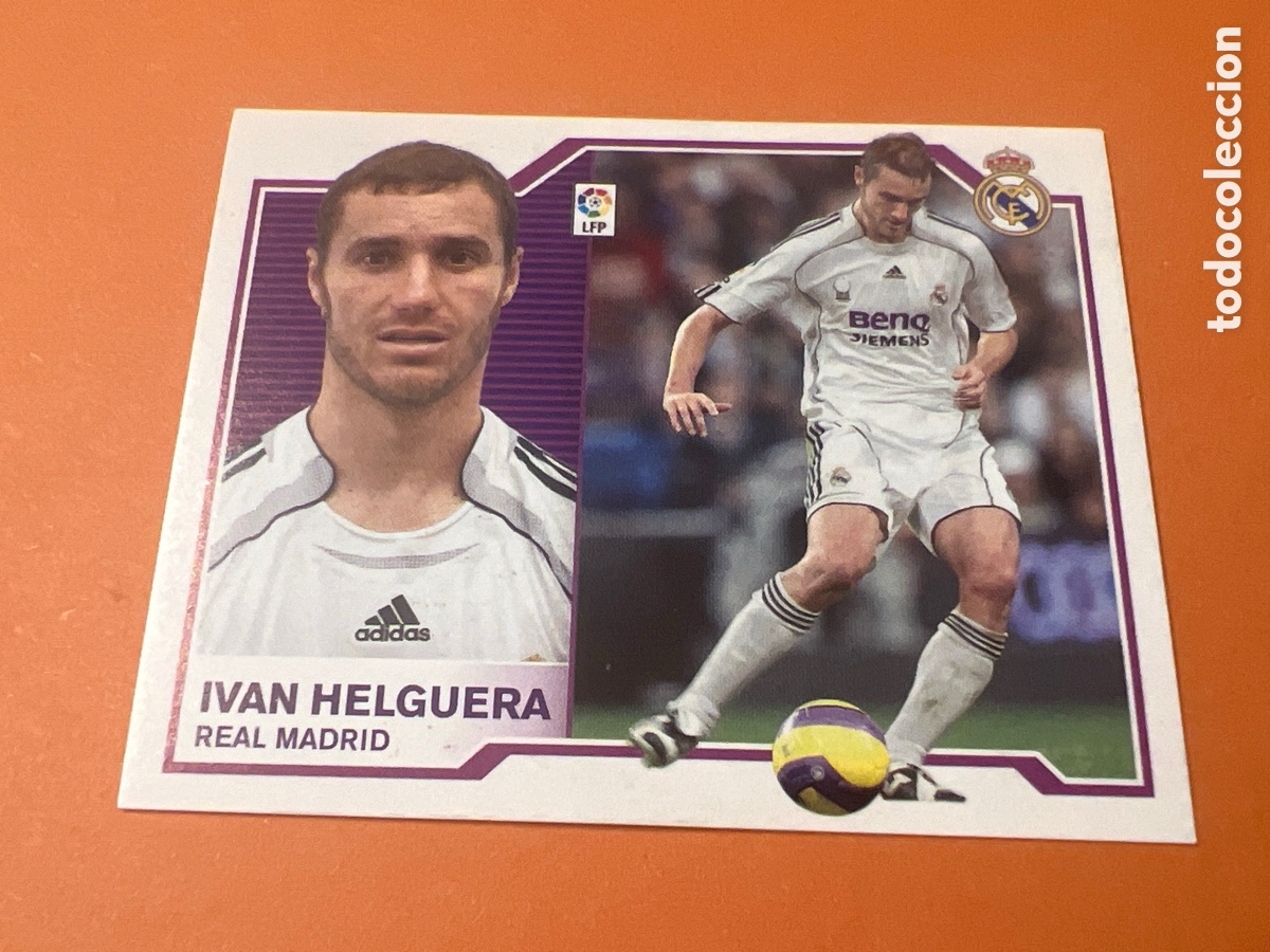 Fu&szlig;ball-Sticker: A572. Iv&aacute;n Helguera SIN PEGAR Real Madrid Liga Ediciones Este 07 08 / 2007 2008
