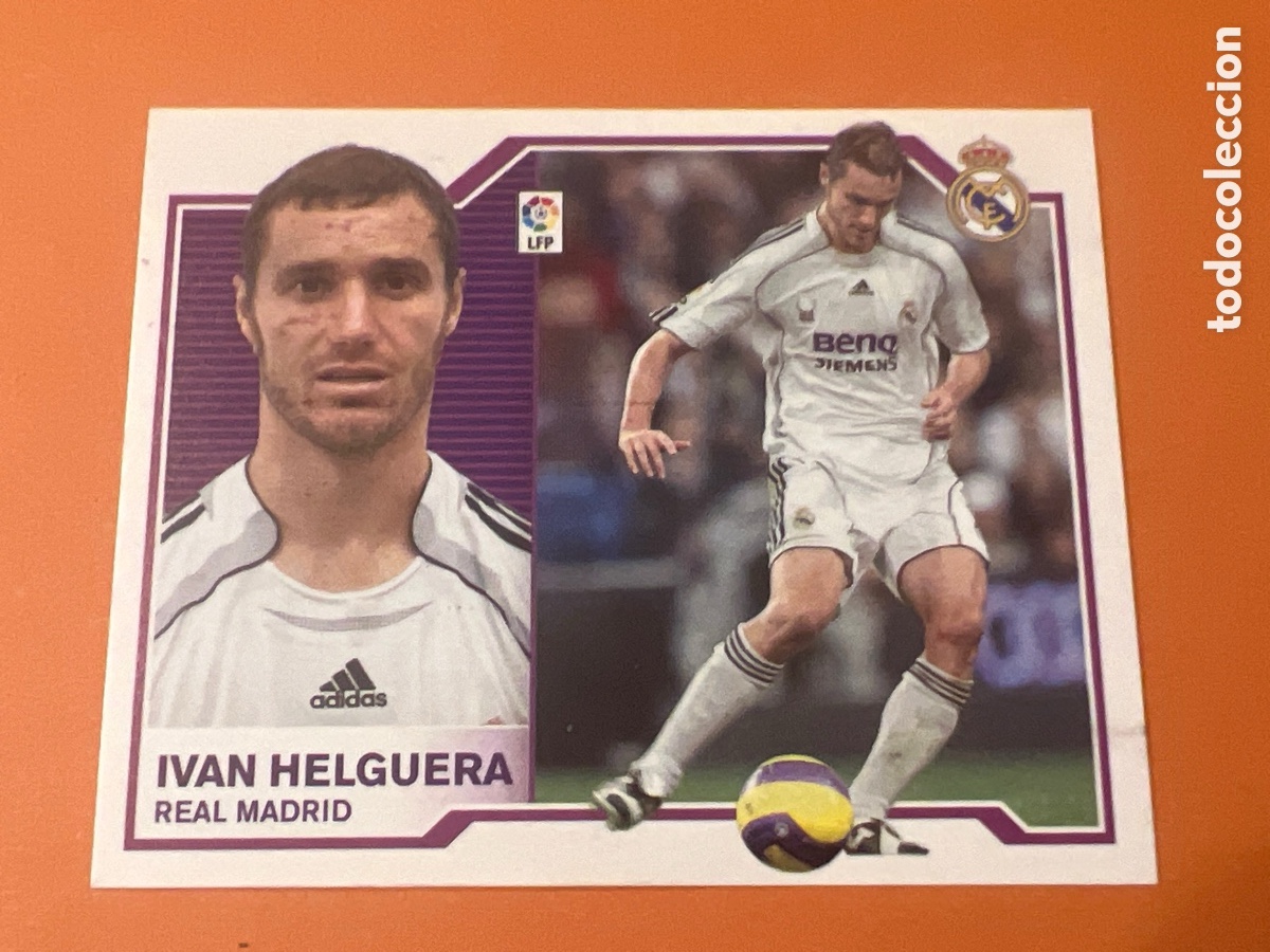 Fu&szlig;ball-Sticker: A736. Iv&aacute;n Helguera SIN PEGAR Real Madrid Liga Ediciones Este 07 08 / 2007 2008