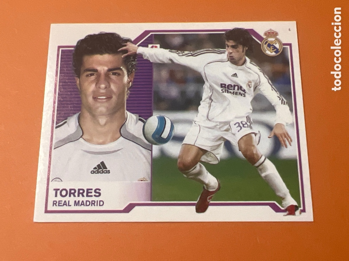 Figurine di Calcio: A949. TORRES REAL MADRID EDICIONES ESTE LIGA 07-08 PANINI 2007 2008 SIN PEGAR