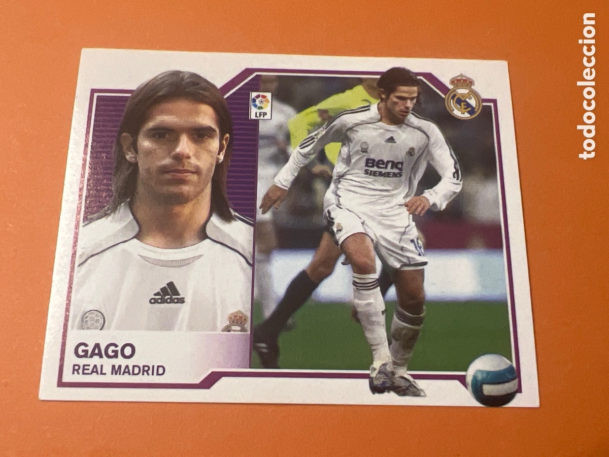 Fu&szlig;ball-Sticker: A983. CROMO F&Uacute;TBOL PANINI LIGA ESTE 2007 2008 07 08 - SIN PEGAR - REAL MADRID - GAGO