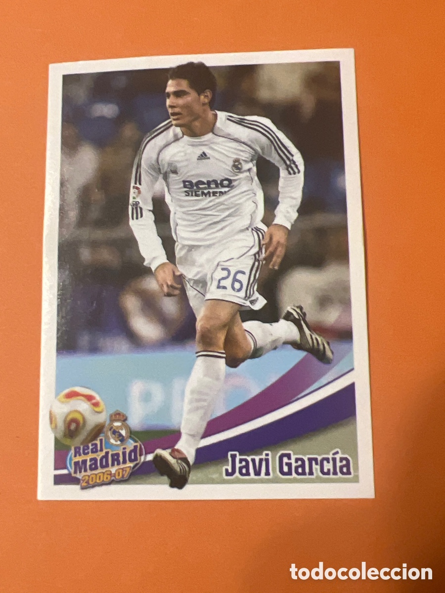 Figurine di Calcio: C9615. 120 JAVI GARCIA REAL MADRID PANINI OFICIAL 2006 2007 CROMO FUTBOL 06 07 - SIN PEGAR
