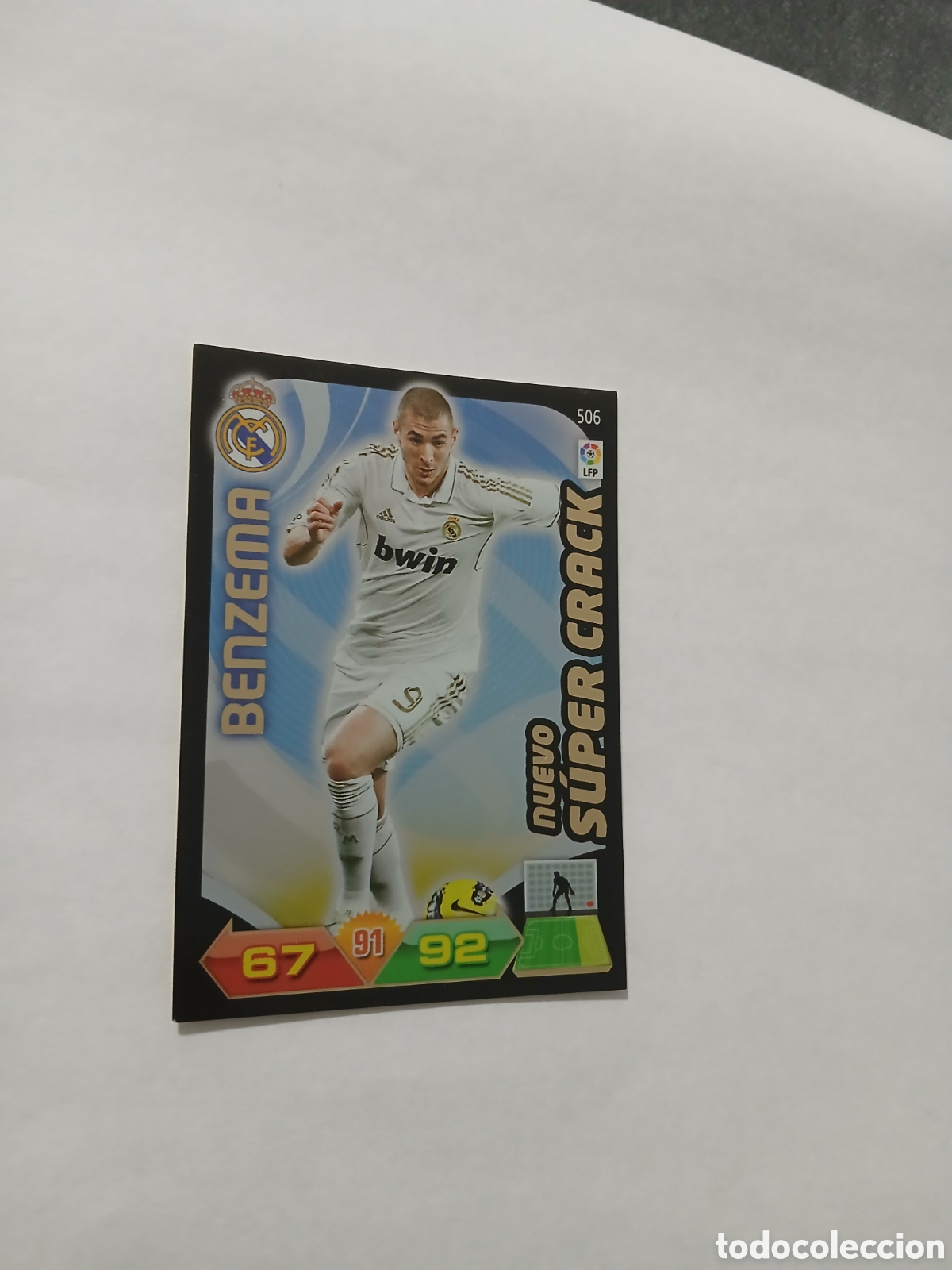 Cromos de F&uacute;tbol: BENZEMA REAL MADRID 506 NUEVO SUPER CRACK ADRENALYN XL LIGA 2011/12 11 12 PANINI