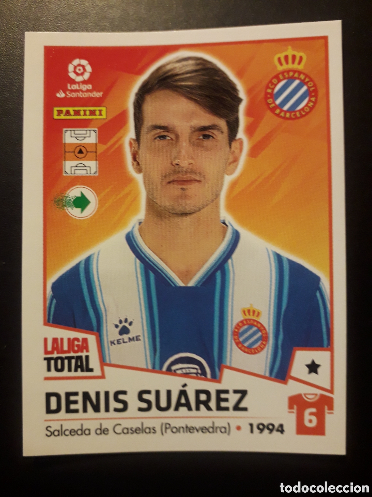 Fu&szlig;ball-Sticker: DENNIS SU&Aacute;REZ RCD ESPA&Ntilde;OL/ ESPANYOL N&deg; 191 LALIGA TOTAL 22 23 2022 2023 PANINI PEDIDO M&Iacute;NIMO 3&euro;