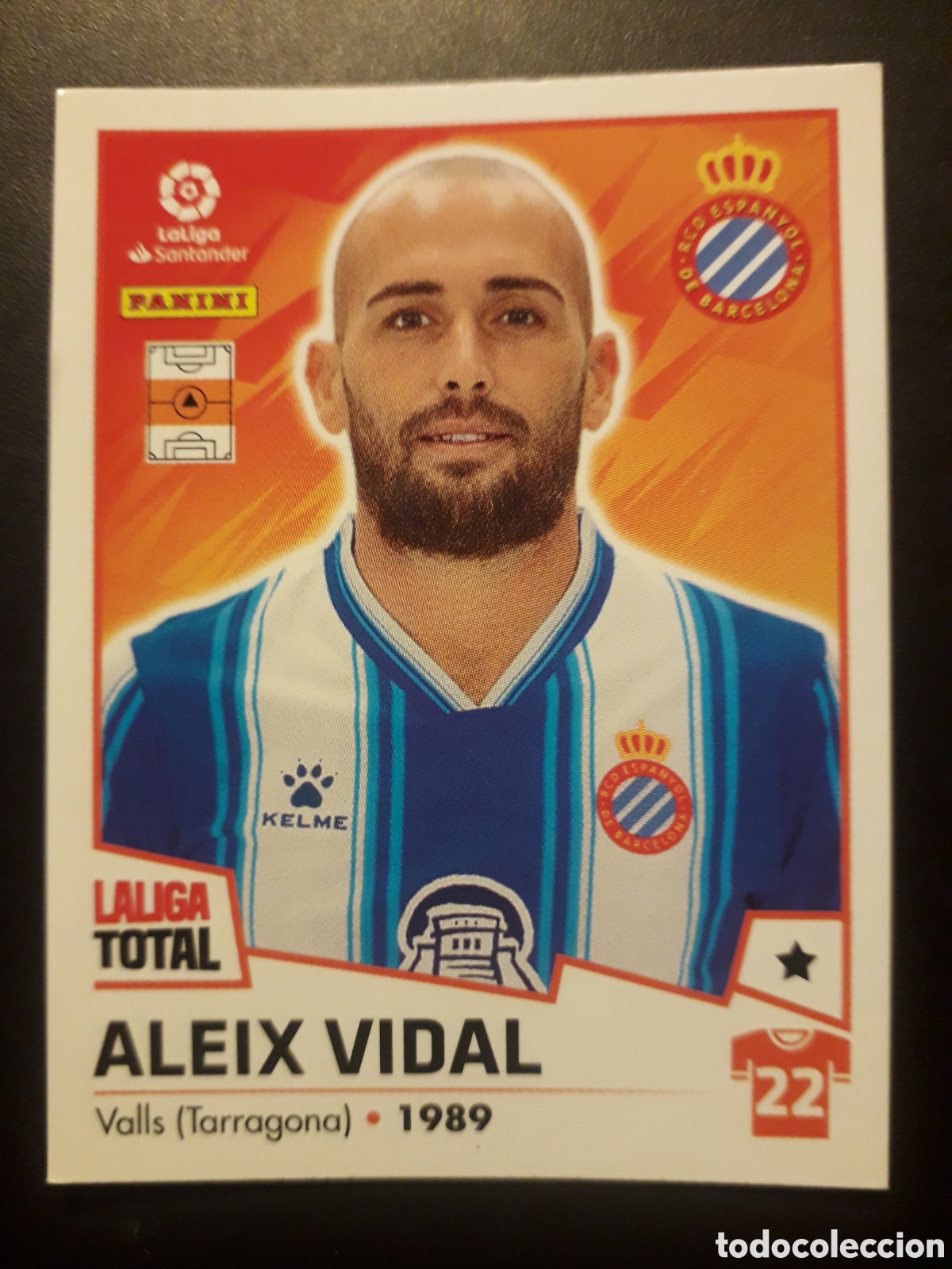 Fu&szlig;ball-Sticker: ALEIX VIDAL RCD ESPA&Ntilde;OL/ ESPANYOL N&deg; 191 LALIGA TOTAL 22 23 2022 2023 PANINI PEDIDO M&Iacute;NIMO 3&euro;