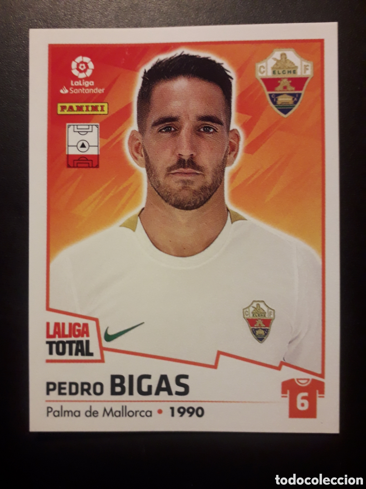 Fu&szlig;ball-Sticker: BIGAS ELCHE N&deg; 161 LALIGA TOTAL 22 23 2022 2023 PANINI SIN PEGAR PEDIDO M&Iacute;NIMO 3&euro;
