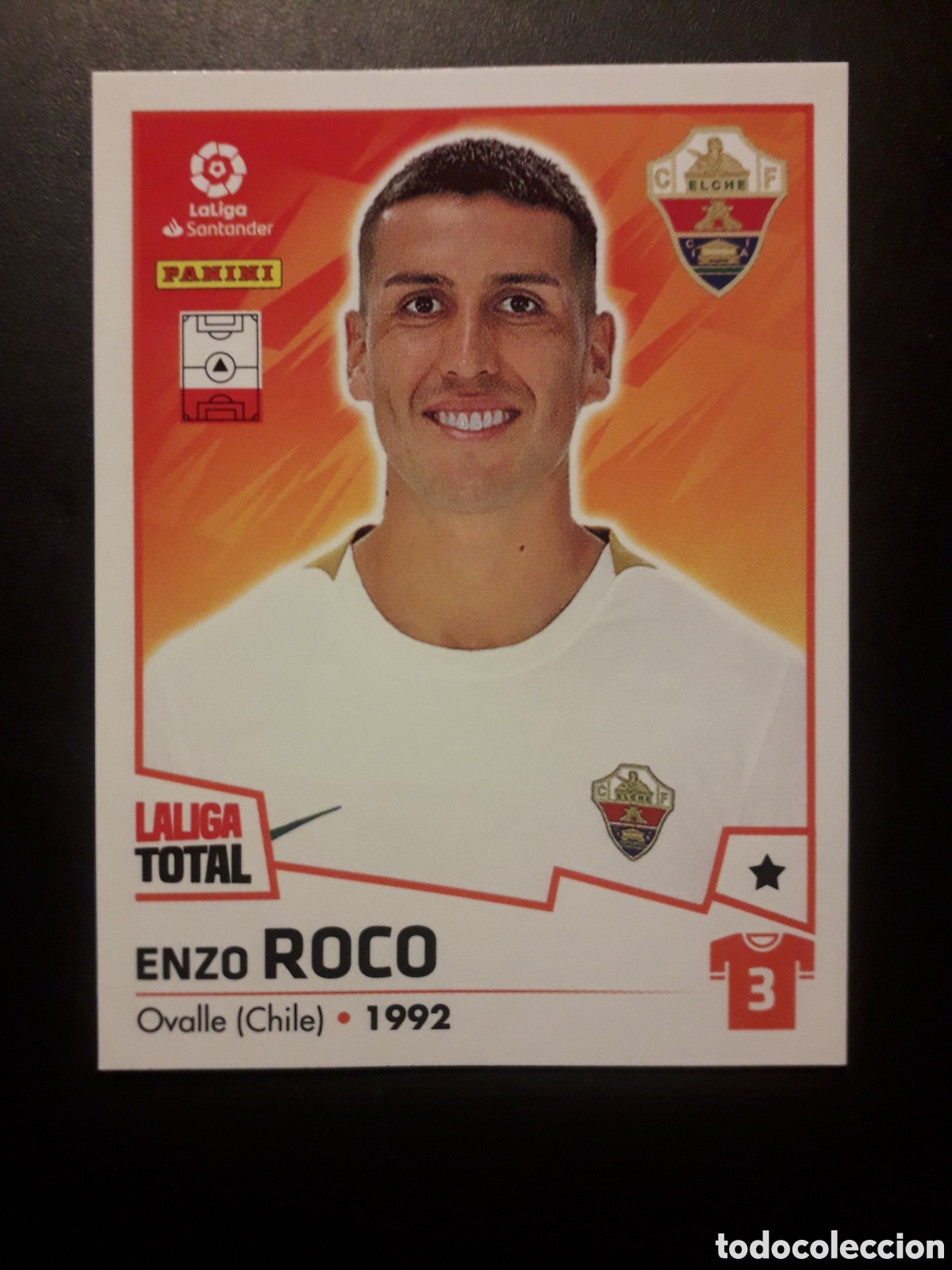 Fu&szlig;ball-Sticker: ROCO ELCHE N&deg; 160 LALIGA TOTAL 22 23 2022 2023 PANINI SIN PEGAR PEDIDO M&Iacute;NIMO 3&euro;