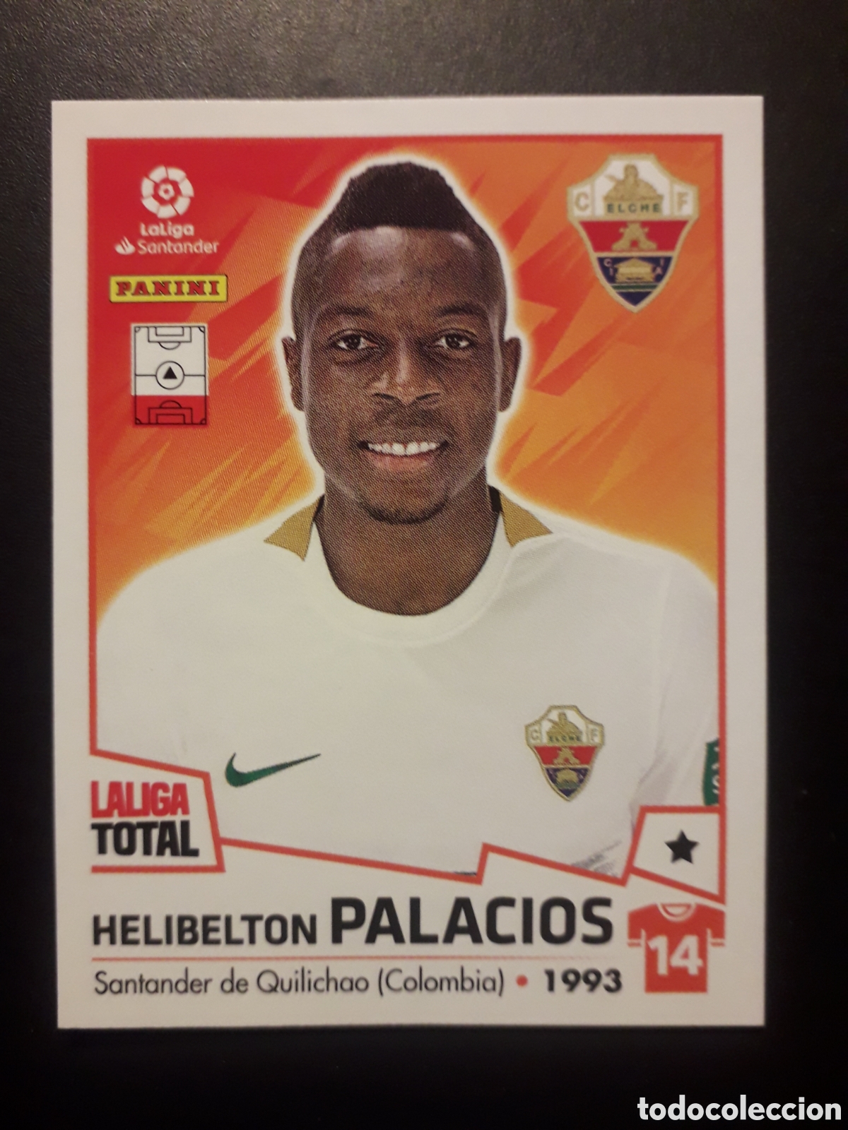 Fu&szlig;ball-Sticker: PALACIOS ELCHE N&deg; 159 LALIGA TOTAL 22 23 2022 2023 PANINI SIN PEGAR PEDIDO M&Iacute;NIMO 3&euro;