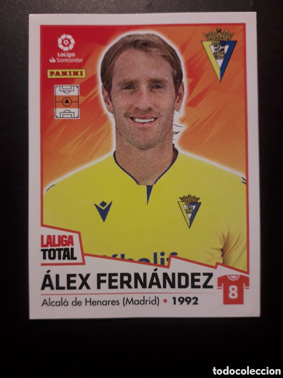 Fu&szlig;ball-Sticker: &Aacute;LEX FERN&Aacute;NDEZ C&Aacute;DIZ N&deg; 125 LALIGA TOTAL 22 23 2022 2023 PANINI SIN PEGAR PEDIDO M&Iacute;NIMO 3&euro;