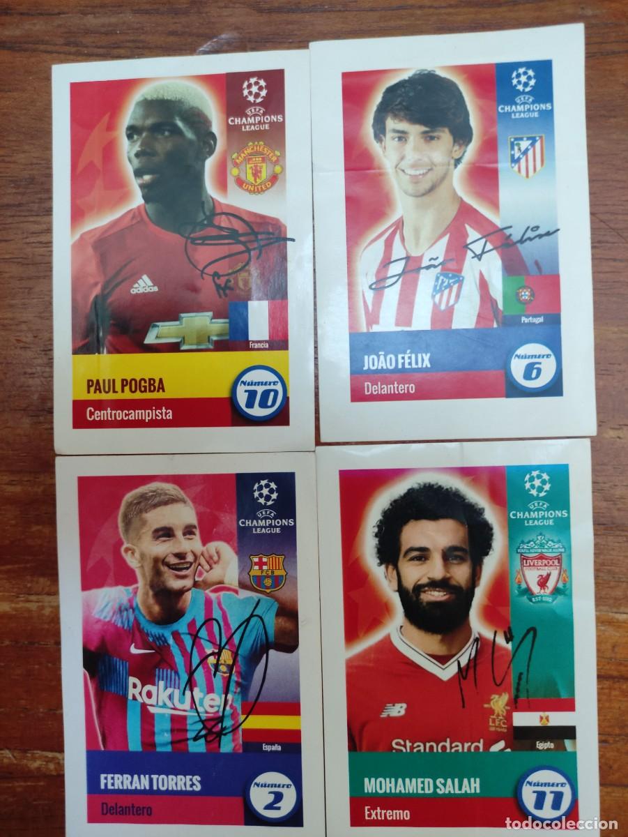 Cromos de F&uacute;tbol: 4 cromos Champions League stickers)