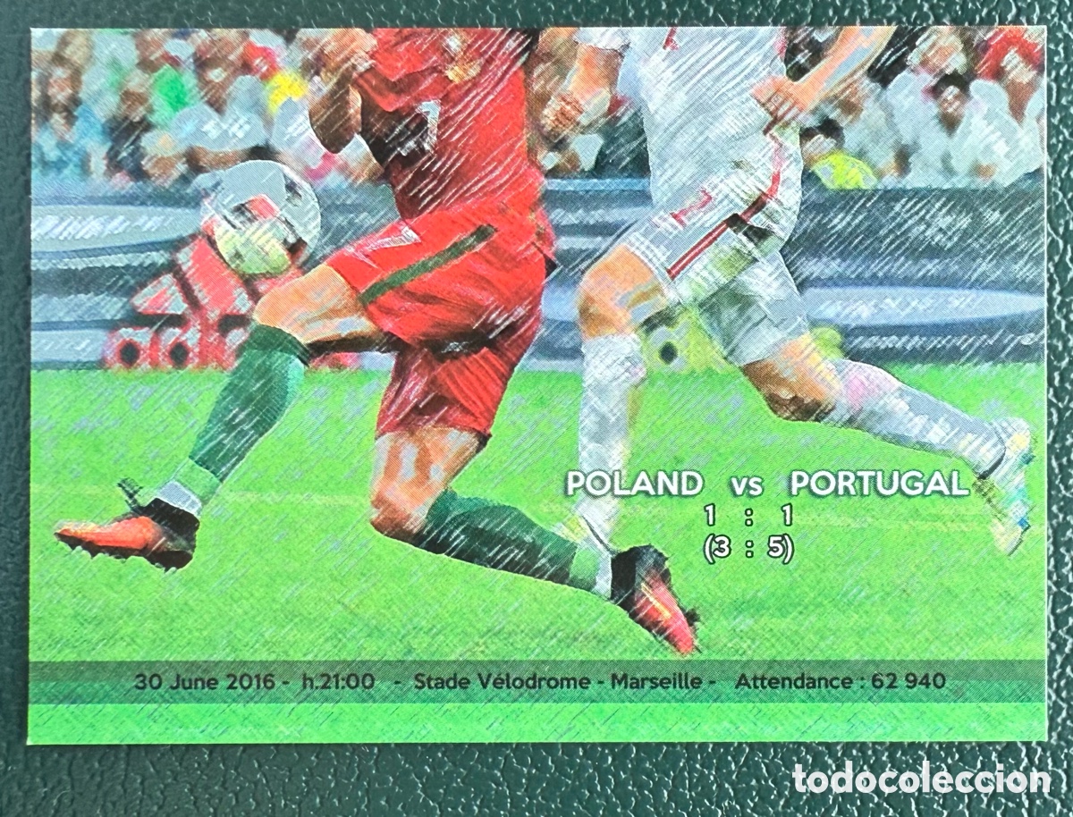 Figurine di Calcio: 23 POLONIA VS PORTUGAL EURO 2016 FRANCE EUROCOPA FRANCIA FANTOP