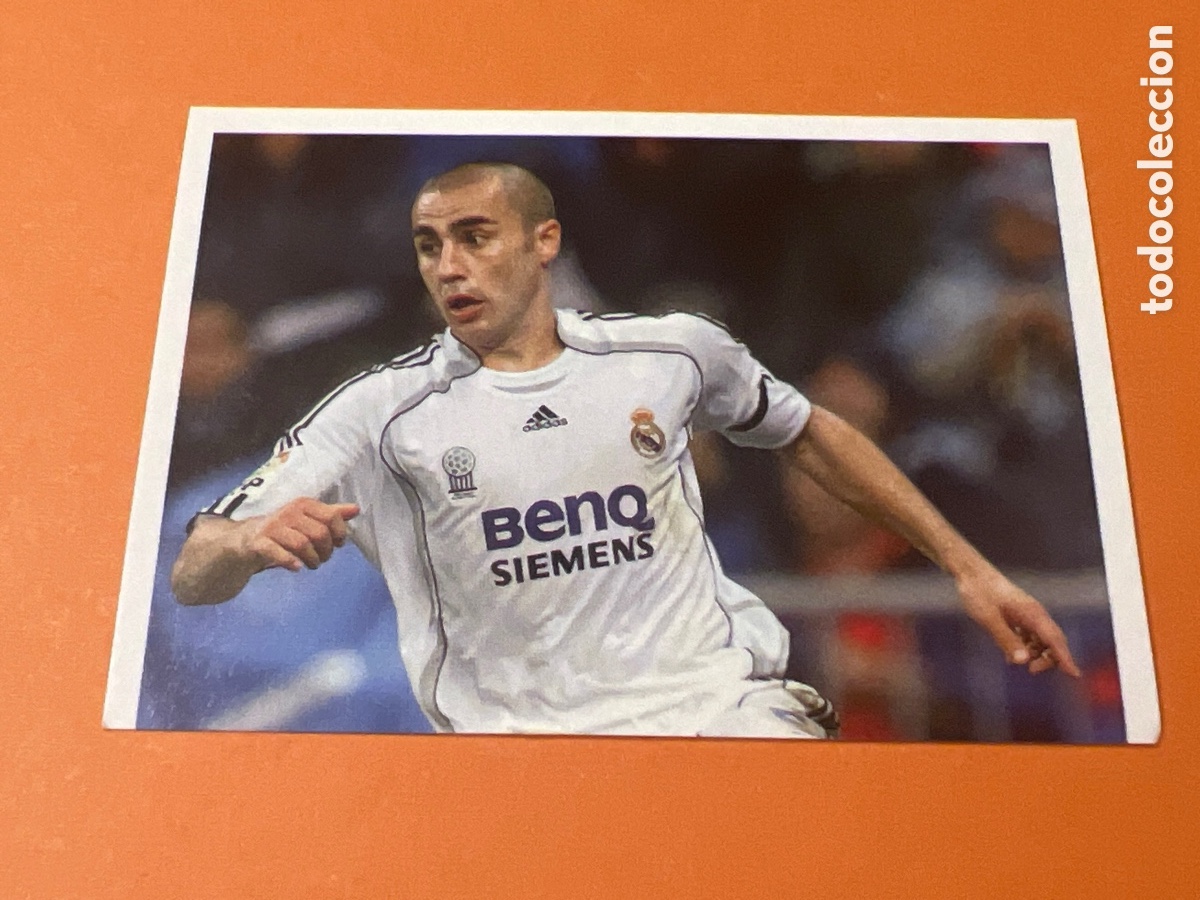 Fu&szlig;ball-Sticker: C8845. 62 CANNAVARO REAL MADRID PANINI OFICIAL 2006 2007 CROMO FUTBOL 06 07 - SIN PEGAR