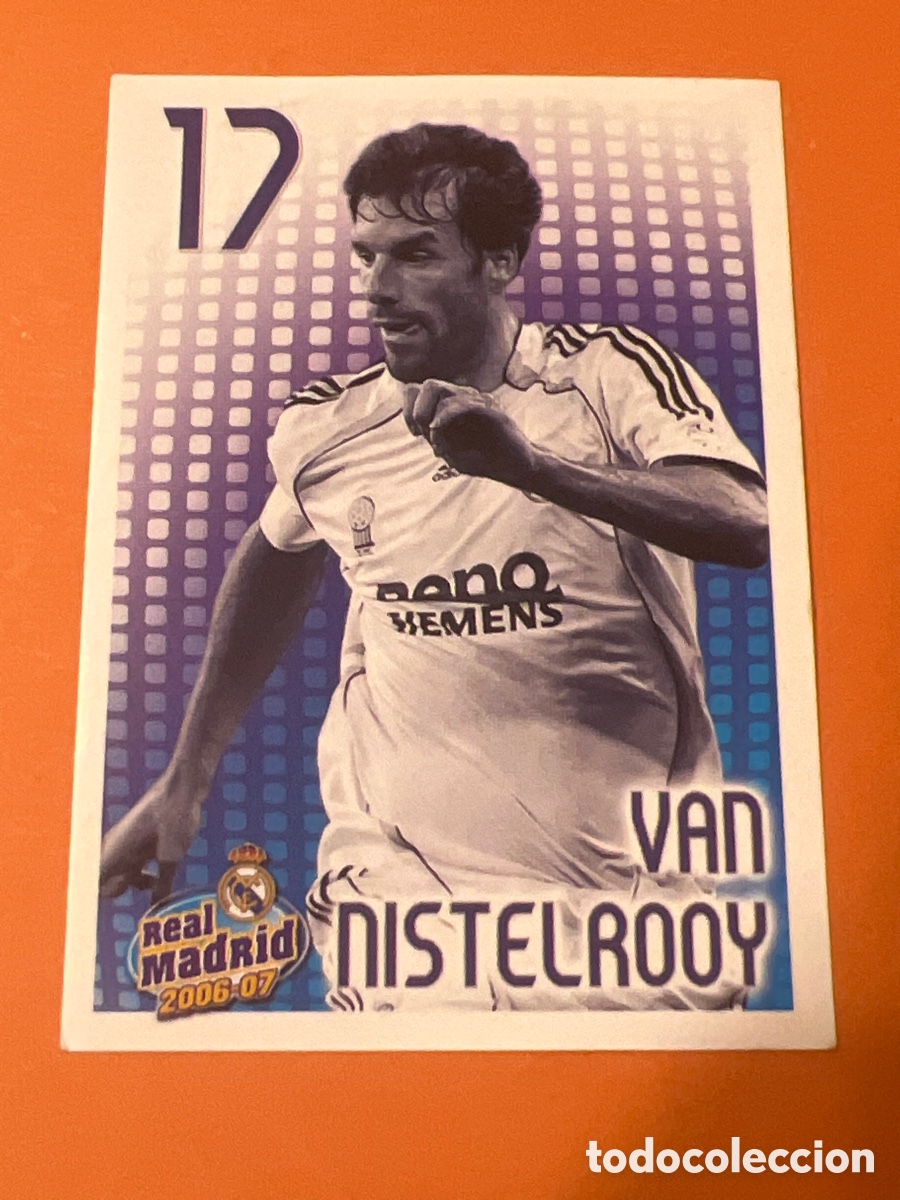 Figurine di Calcio: C8893. 156 VAN NISTELROOY REAL MADRID PANINI OFICIAL 2006 2007 CROMO FUTBOL 06 07 - SIN PEGAR