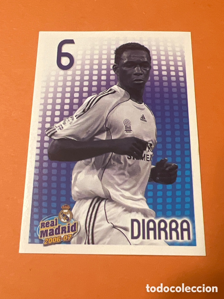Fu&szlig;ball-Sticker: C8936. 102 DIARRA REAL MADRID PANINI OFICIAL 2006 2007 CROMO FUTBOL 06 07 - SIN PEGAR