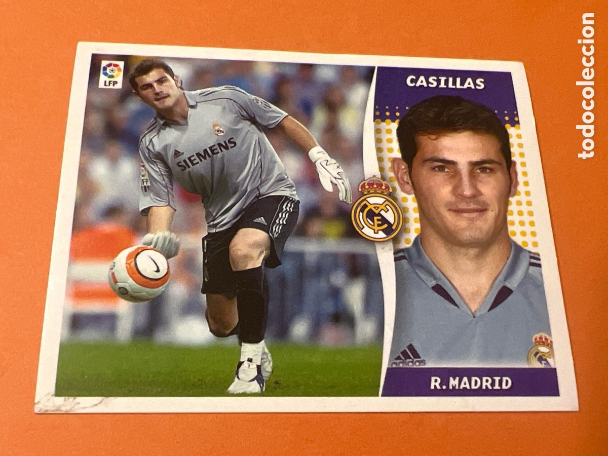Football Stickers: C8968. COLECCIONES ESTE-LIGA 2006 2007 -REAL MADRID -CASILLAS