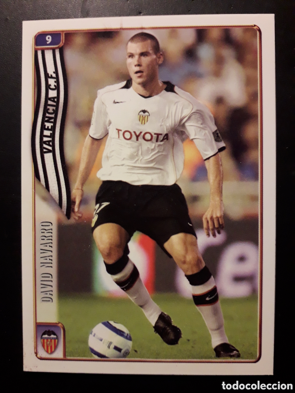 Fu&szlig;ball-Sticker: DAVID NAVARRO VALENCIA CF N&deg; 9 FICHAS LIGA 2004 2005 04 05 MUNDICROMO PEDIDO M&Iacute;NIMO 3&euro;