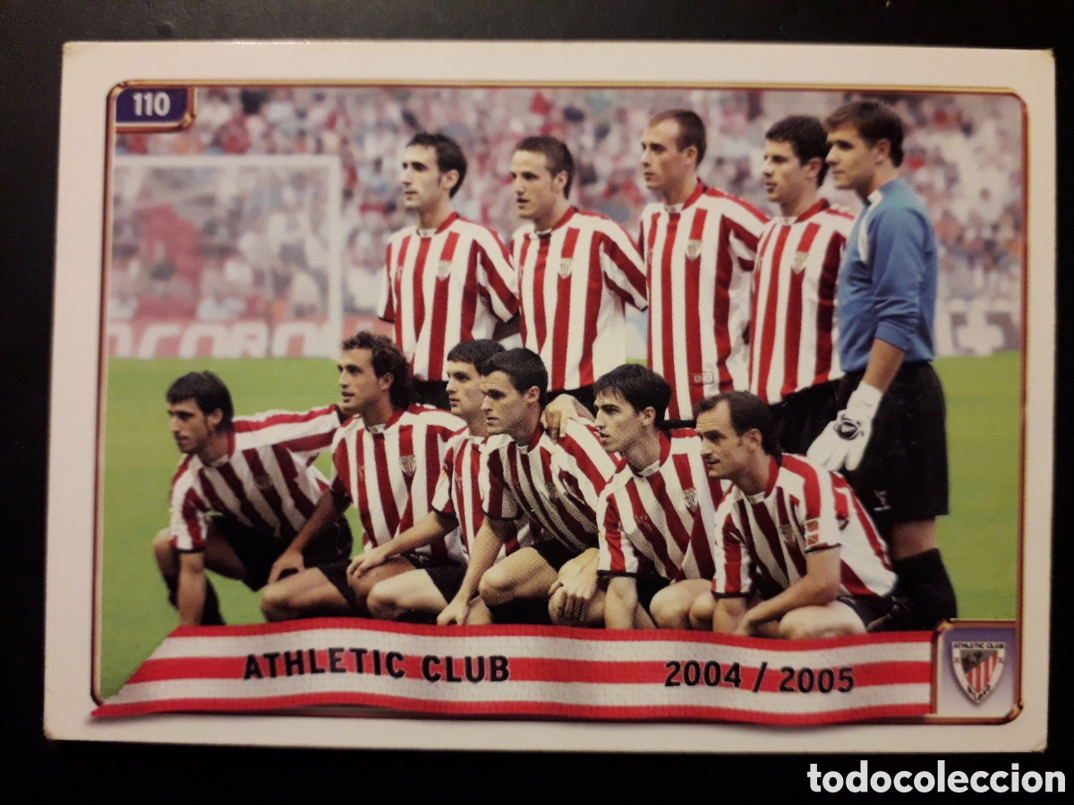 Fu&szlig;ball-Sticker: EQUIPO ATHLETIC DE BILBAO N&deg; 110 FICHAS LIGA 2004 2005 04 05 MUNDICROMO PEDIDO M&Iacute;NIMO 3&euro;