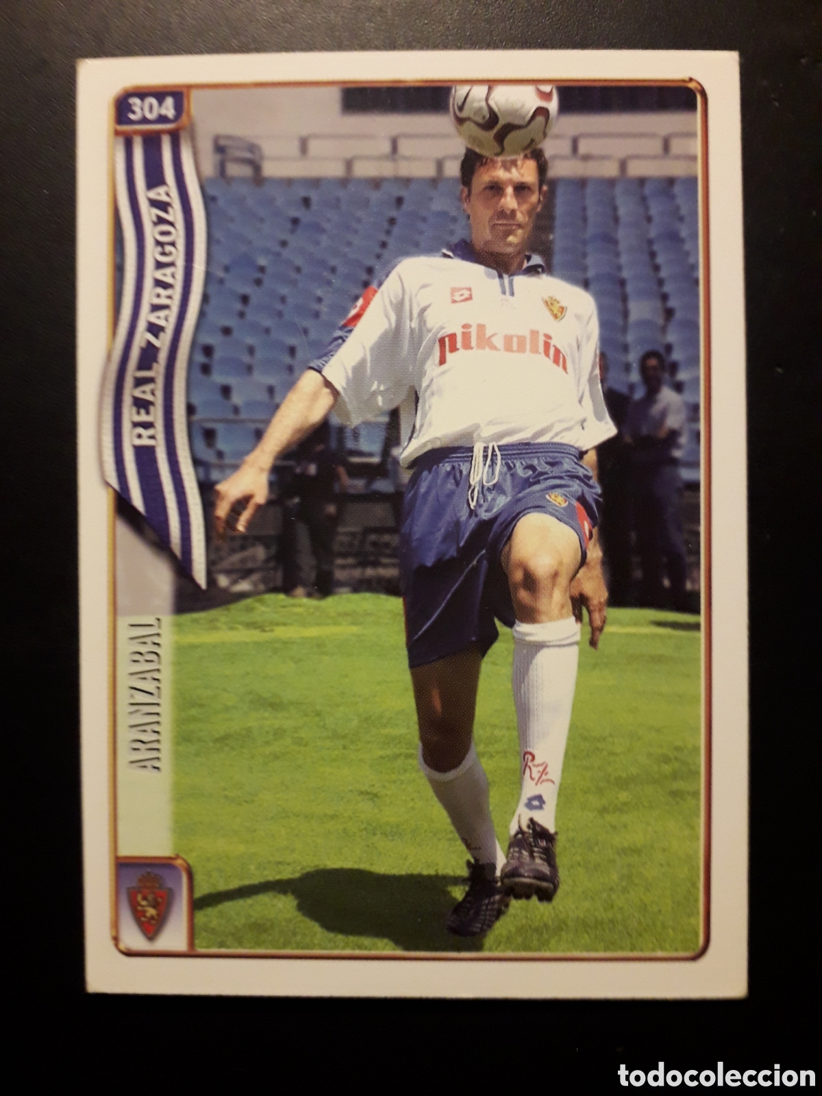 Fu&szlig;ball-Sticker: ARANZ&Aacute;BAL ZARAGOZA N&deg; 304 FICHAS LIGA 2004 2005 04 05 MUNDICROMO PEDIDO M&Iacute;NIMO 3&euro;