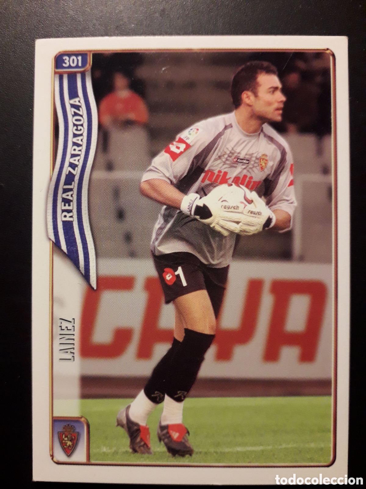 Fu&szlig;ball-Sticker: LA&Iacute;NEZ ZARAGOZA N&deg; 301 FICHAS LIGA 2004 2005 04 05 MUNDICROMO PEDIDO M&Iacute;NIMO 3&euro;