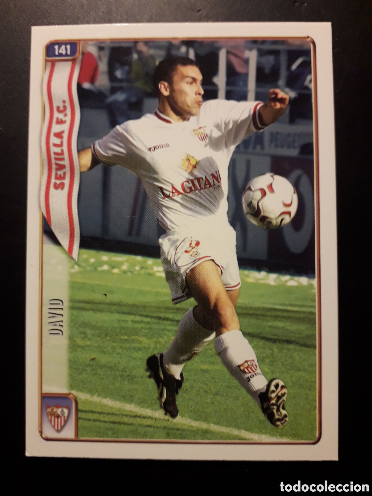 Fu&szlig;ball-Sticker: DAVID SEVILLA N&deg; 141 FICHAS LIGA 2004 2005 04 05 MUNDICROMO PEDIDO M&Iacute;NIMO 3&euro;