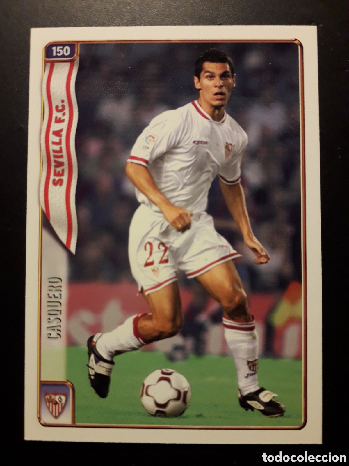 Fu&szlig;ball-Sticker: CASQUERO SEVILLA N&deg; 150 FICHAS LIGA 2004 2005 04 05 MUNDICROMO PEDIDO M&Iacute;NIMO 3&euro;