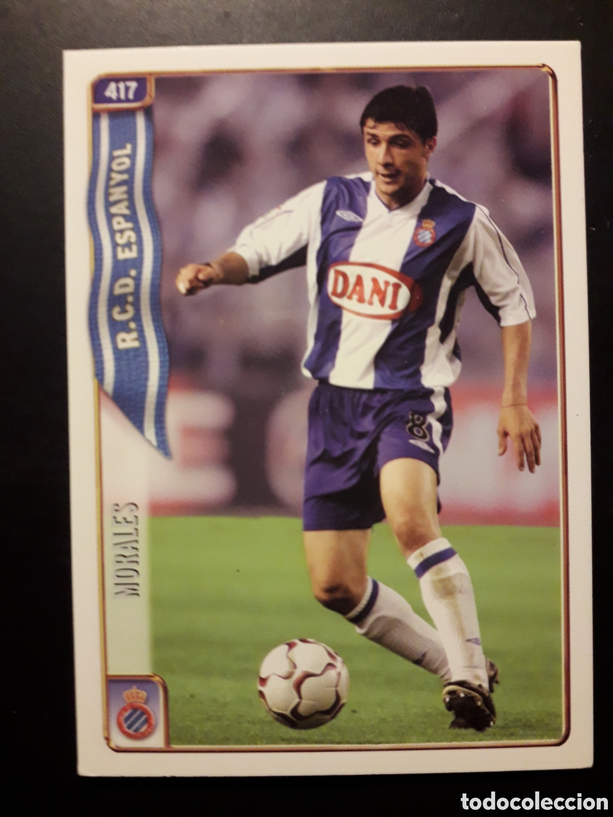 Fu&szlig;ball-Sticker: MORALES RCD ESPA&Ntilde;OL/ESPANYOL N&deg; 417 FICHAS LIGA 2004 2005 04 05 MUNDICROMO PEDIDO M&Iacute;NIMO 3&euro;
