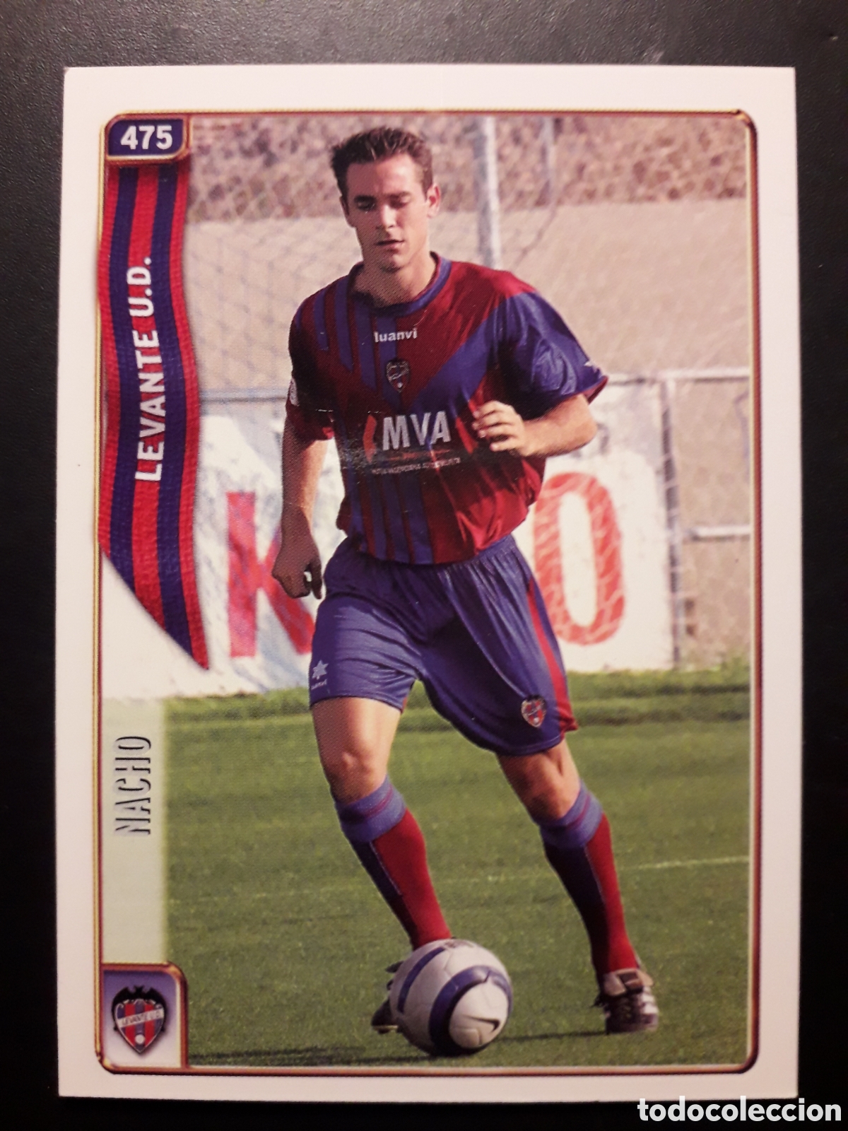 Fu&szlig;ball-Sticker: NACHO LEVANTE N&deg; 475 FICHAS LIGA 2004 2005 04 05 MUNDICROMO PEDIDO M&Iacute;NIMO 3&euro;