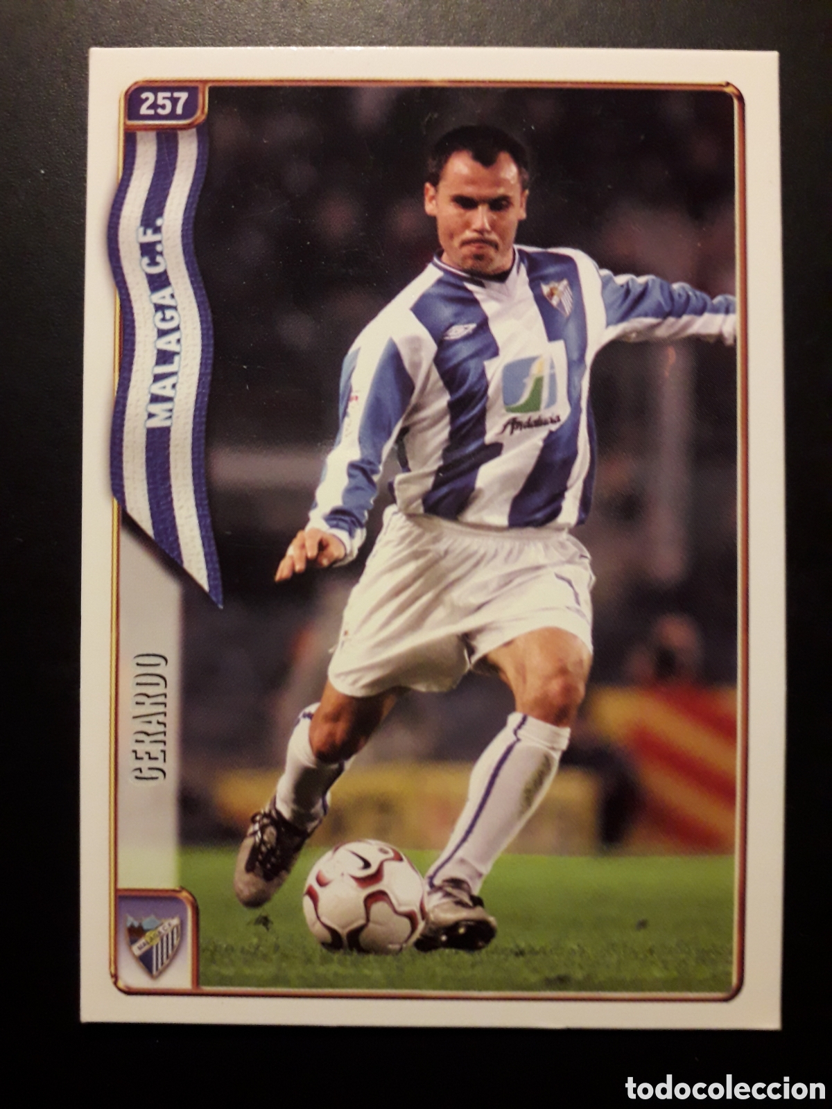 Fu&szlig;ball-Sticker: GERARDO M&Aacute;LAGA N&deg; 257 FICHAS LIGA 2004 2005 04 05 MUNDICROMO PEDIDO M&Iacute;NIMO 3&euro;