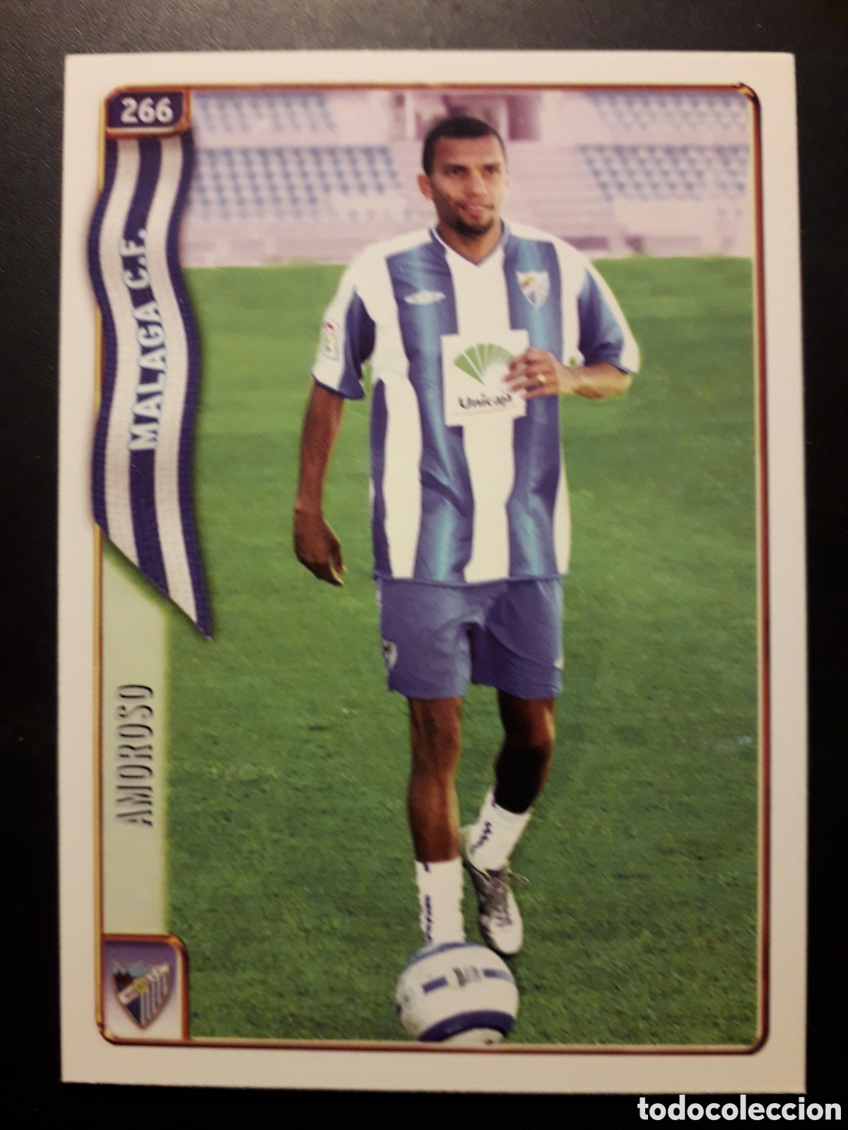 Fu&szlig;ball-Sticker: AMOROSO M&Aacute;LAGA N&deg; 266 FICHAS LIGA 2004 2005 04 05 MUNDICROMO PEDIDO M&Iacute;NIMO 3&euro;